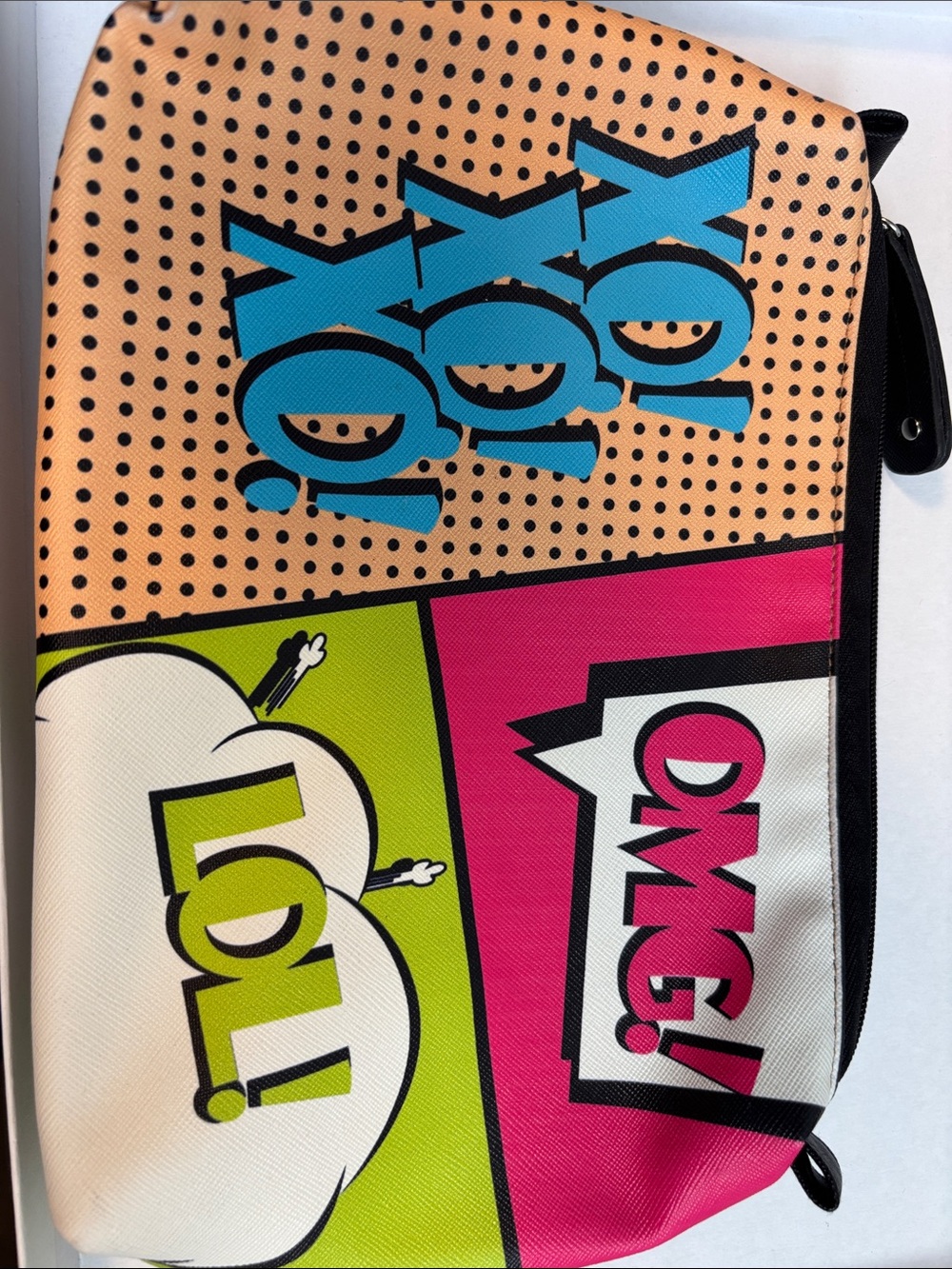 Pop Art Colorblock Cosmetic Pouch - Multicolor